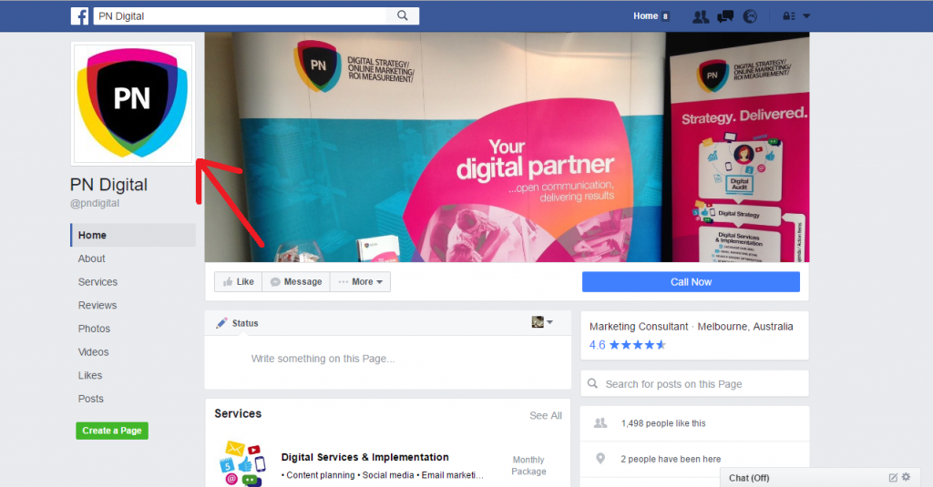 Logo Moved Across