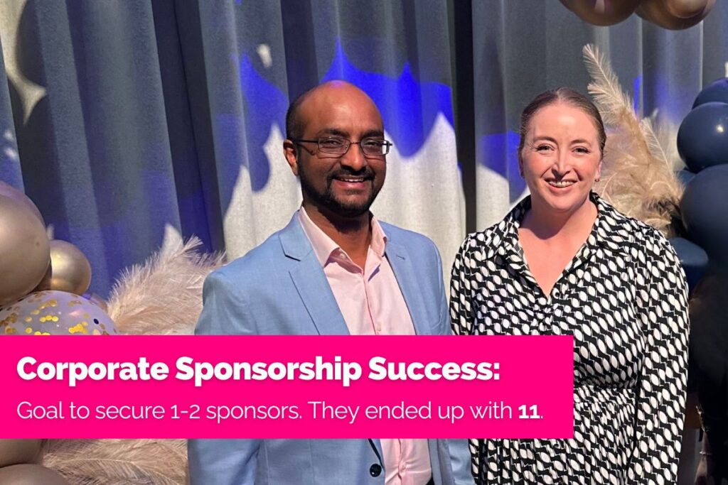 Corporate Sponsorship Success: Erin and Rodney from PN at an awards night